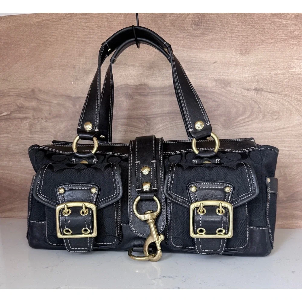 RARE VINTAGE Coach Y2K Legacy 65th Anniversary Mandy Satchel -10341 AUTHENTIC